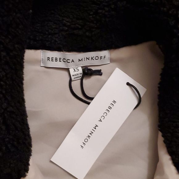 NWT Rebecca Minkoff Tia Colorblock Sherpa Pullover - xs - Picture 3 of 9